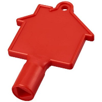 Maximilian House-Shaped Meterbox Key In Red