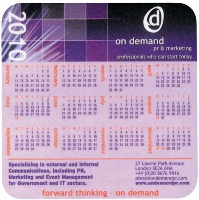 Melamine Calendar Coaster