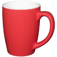Mendi 350 Ml Ceramic Pottery Mug In Red