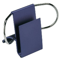 Metal Desk Paper And Business Card Holder In Blue