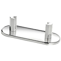 Metal Desk Top Card Holder In Silver