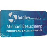 Metal Faced Personalised Name Badge