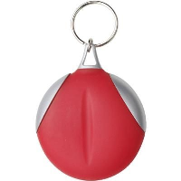 Microfibre Cleaning Cloth Keyring In Red & Silver