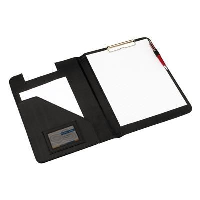 Monte Carlo Double Clipboard In Black Pvc & Nylon