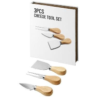 Nantes 3-Piece Cheese Gift Set In Wood