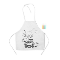 Non Woven Childrens Apron With 4 Markers