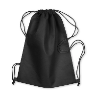 Non Woven Drawstring Duffle Bag In Black