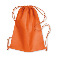 Non Woven Drawstring Duffle Bag In Orange