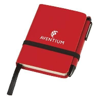 Note Book With Stylus-Rd In Red