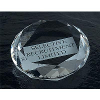 Optical Crystal Glass Paperweight