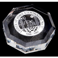 Optical Crystal Octagon Paperweight