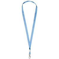 Oro Ribbon Lanyard In Mid Blue