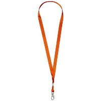Oro Ribbon Lanyard In Orange