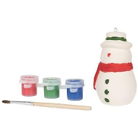 Paint Snowman In White