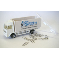 Paperclip Truck Model In White