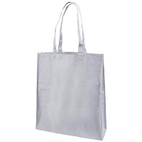 Papyrus Paper Woven Tote In White Solid