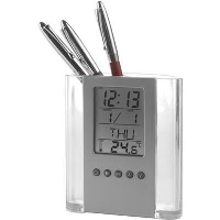 Pen Holder & Clock