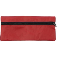 Pencil Case With Zip In Red