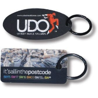 Pet Keyring Tag In White