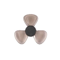 Petal Spinner In Black-Smoke Plastic