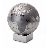 Philippi Extravaganza Puzzle Globe In Silver