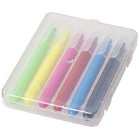 Phiz Retractable Crayons In Transparent Clear Transparent