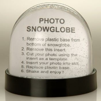 Photoglobe Snow Globe Shaker Snow Dome Shaker Paperweight