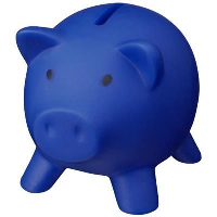 Piggy Bank In Blue