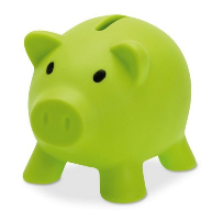 Piggy Bank In Lime Green