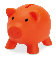 Piggy Bank In Orange