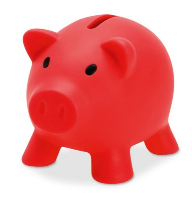 Piggy Bank In Red