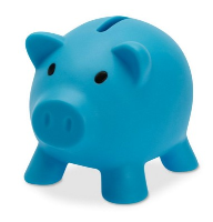 Piggy Bank In Turquoise