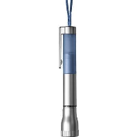 Plastic Ball Pen & Led Torch In Light Blue