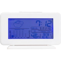 Plastic Digital Weather Station In White