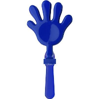 Plastic Hand Clapper Noisemaker In Cobalt Blue