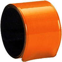 Plastic Neon Snap Arm Band In Orange