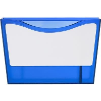 Plastic Pen Holder & White Board In Blue Includes Cleaning Stick, Supplied With Two Magnet On Back F