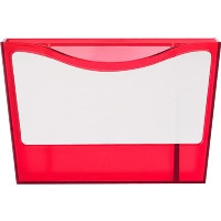 Plastic Pen Holder & White Board In Red Includes Cleaning Stick, Supplied With Two Magnet On Back Fo