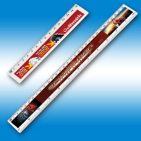 Plastic Ruler In White