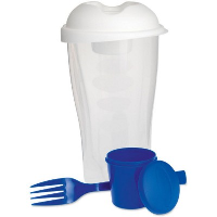 Plastic Salad Shaker In Blue