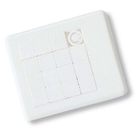 Plastic Sliding Puzzle Tray Game In White
