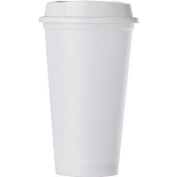 Polypropylene 520Ml Capacity Cup With Lid In White