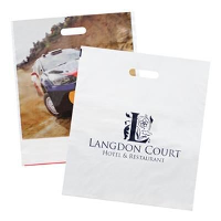 Polythene Plastic Carrier Bag In White