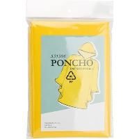 Poncho With Hood In Yellow