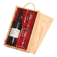 Port Gift Box With Crystal Glasses
