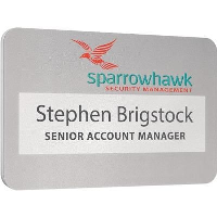 Pvc Faced Window Name Badge
