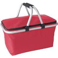Quality Groceries Basket In Red