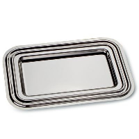 Rectangular Silver Chrome Plated Tray