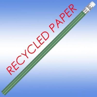 Recycled Paper Pencil In Green
