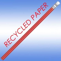 Recycled Paper Pencil In Red